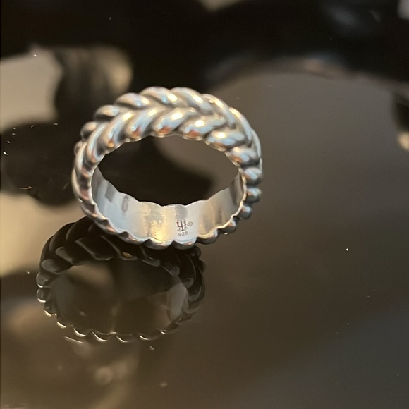 Retired James Avery Double Woven Braid Ring- Size 9 - Picture 2 of 5